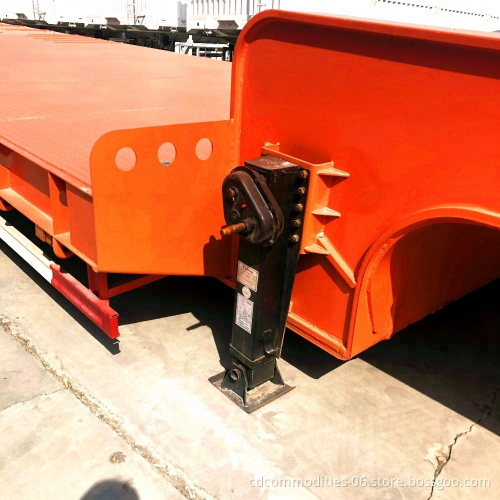 Trustworthy  New 3 Axle 60 Ton Lowbed Semi Trailer for Sale